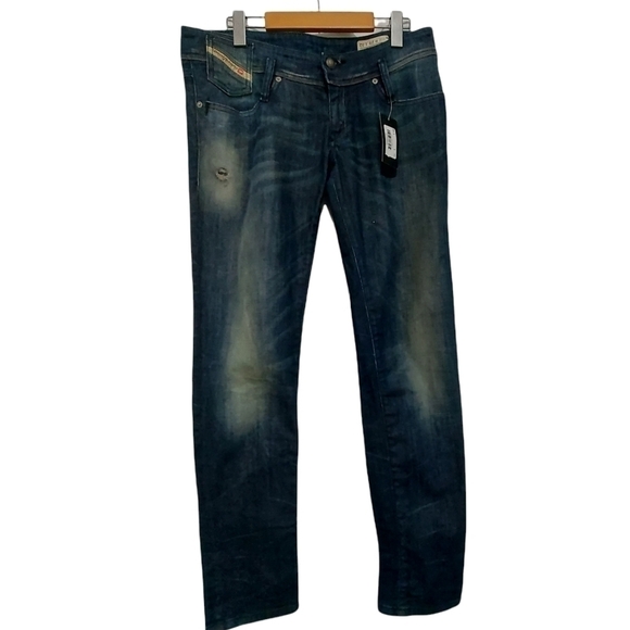 Diesel Low Rise Skinny Stretch Jeans Size 29W 32L - Picture 2 of 8